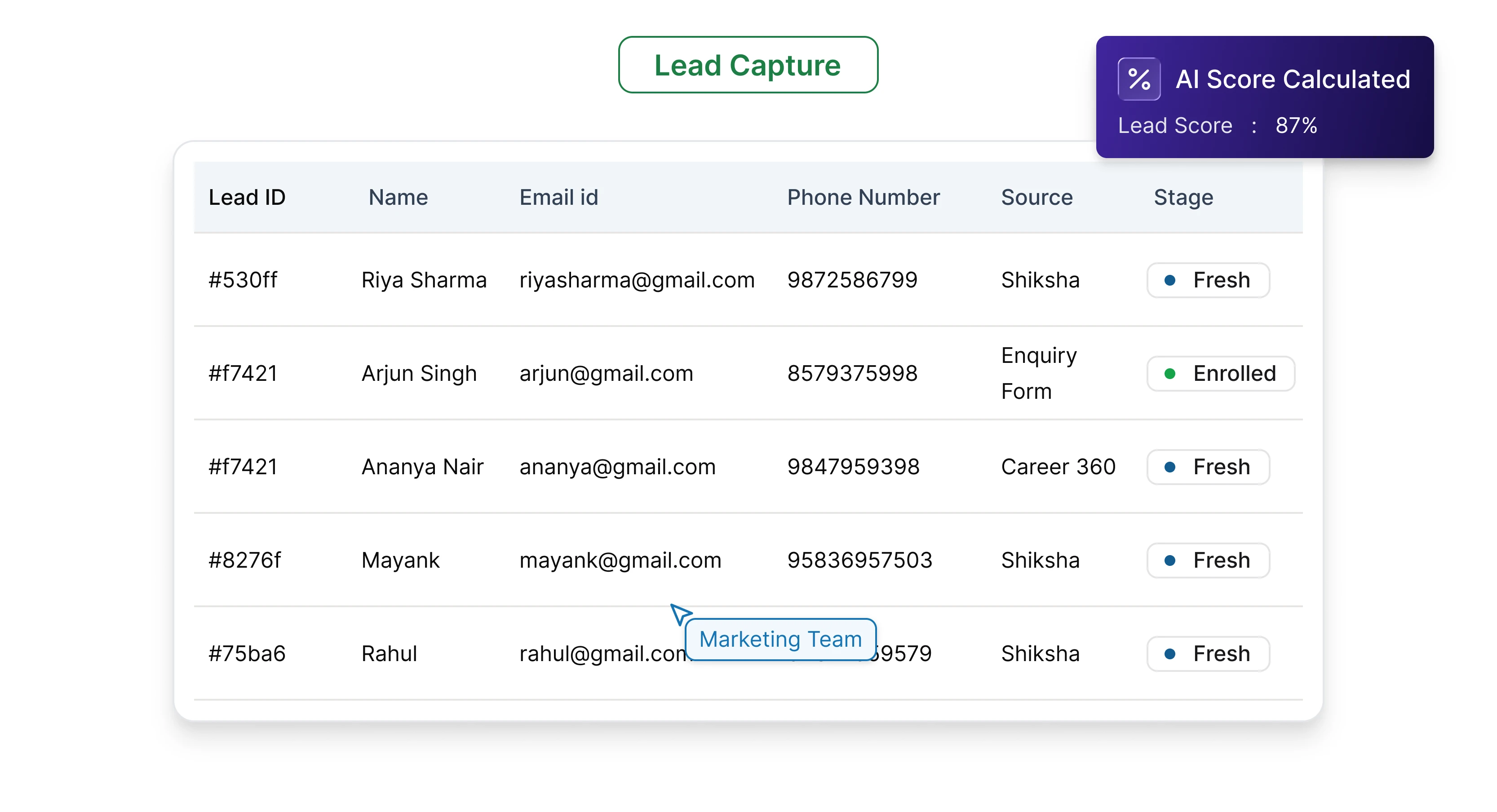 Lead Capture
